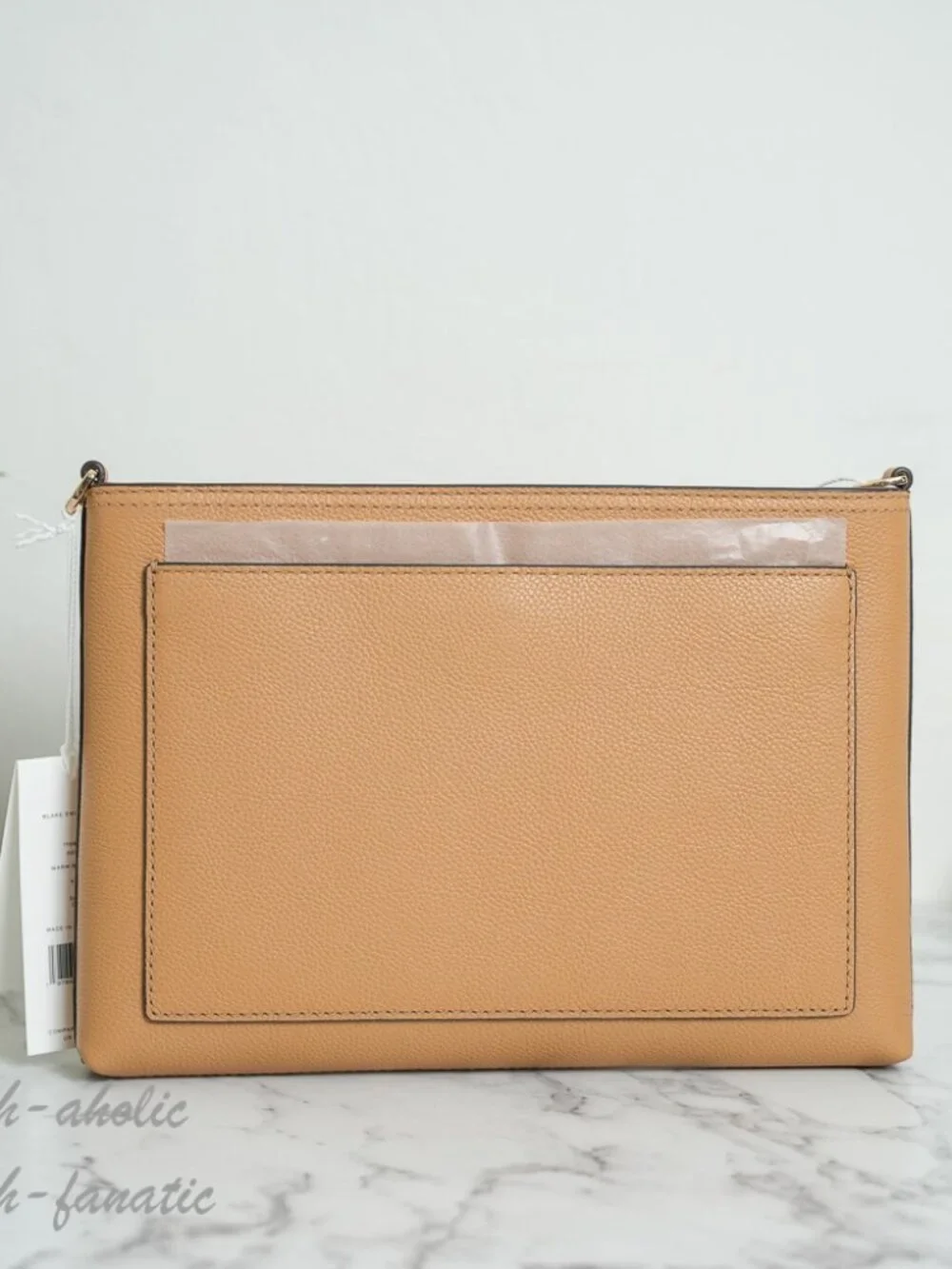 Tory Burch Blake Swingpack Leather Crossbody Messenger 176874 Warm Biscuit NWT